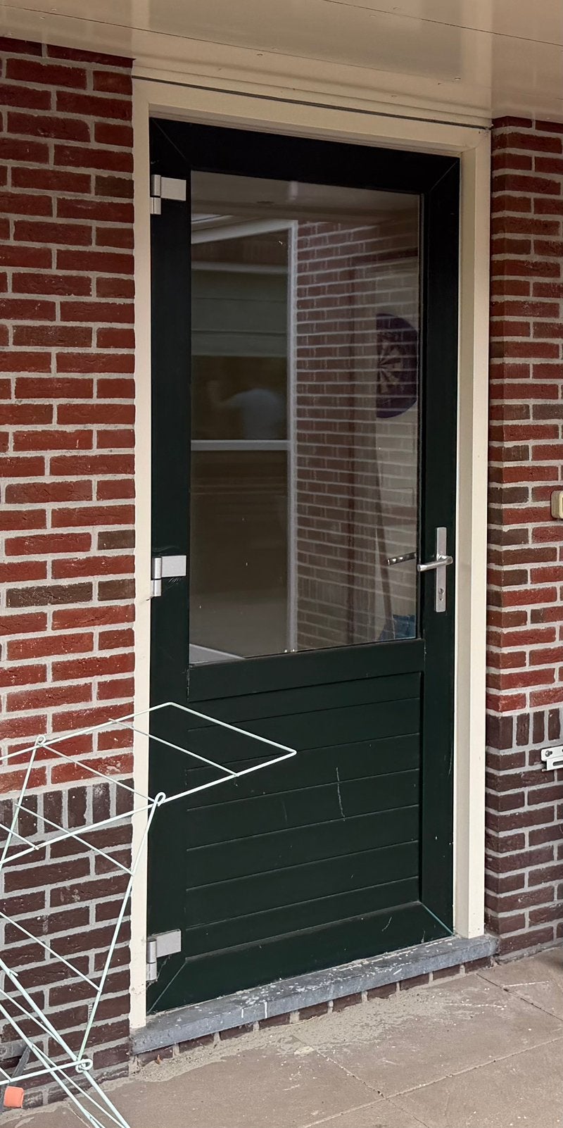 Kunststof achterdeur, Doe-het-zelf en Verbouw, Kozijnen en Schuifpuien, Kunststof, Raamkozijn, Zo goed als nieuw, Ophalen