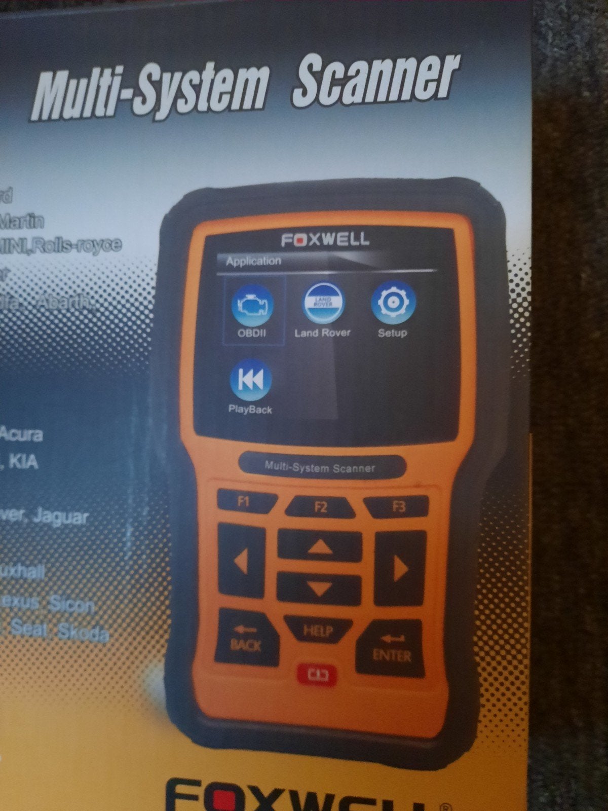 Foxwell Multi-System Scanner - OBDII & Land Rover, Auto diversen, Autogereedschap, Ophalen, Zo goed als nieuw
