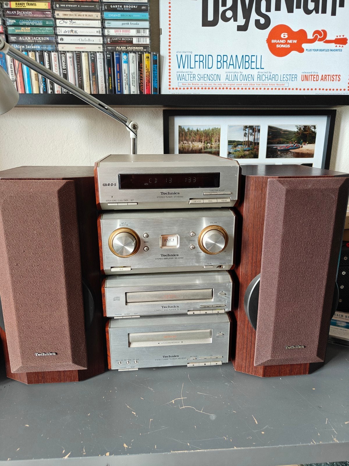 Technics HD 550 midi set - Nette staat, Overige merken, Ophalen of Verzenden, Microset, Cassettedeck