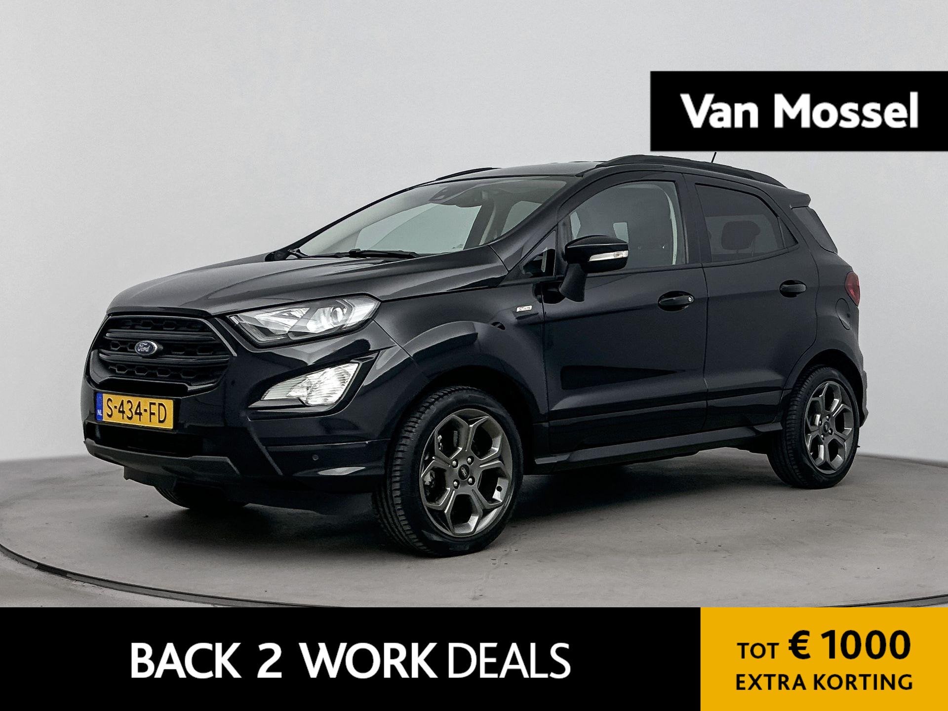 Ford EcoSport 1.0 EcoBoost ST-Line | TREKHAAK | STOELVERWARM, Auto's, Voorwielaandrijving, 12 maanden, 125 pk, Gebruikt