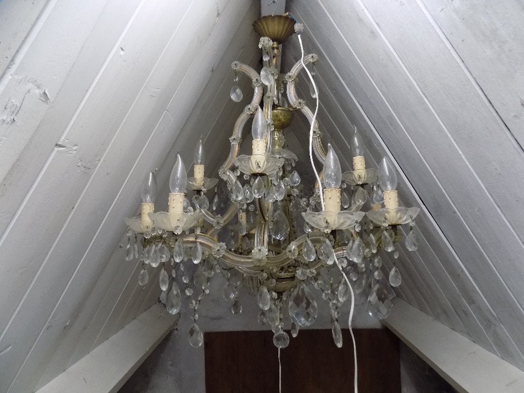 Hanglamp kroonluchter royaal model antiek brocante vintage, Ophalen
