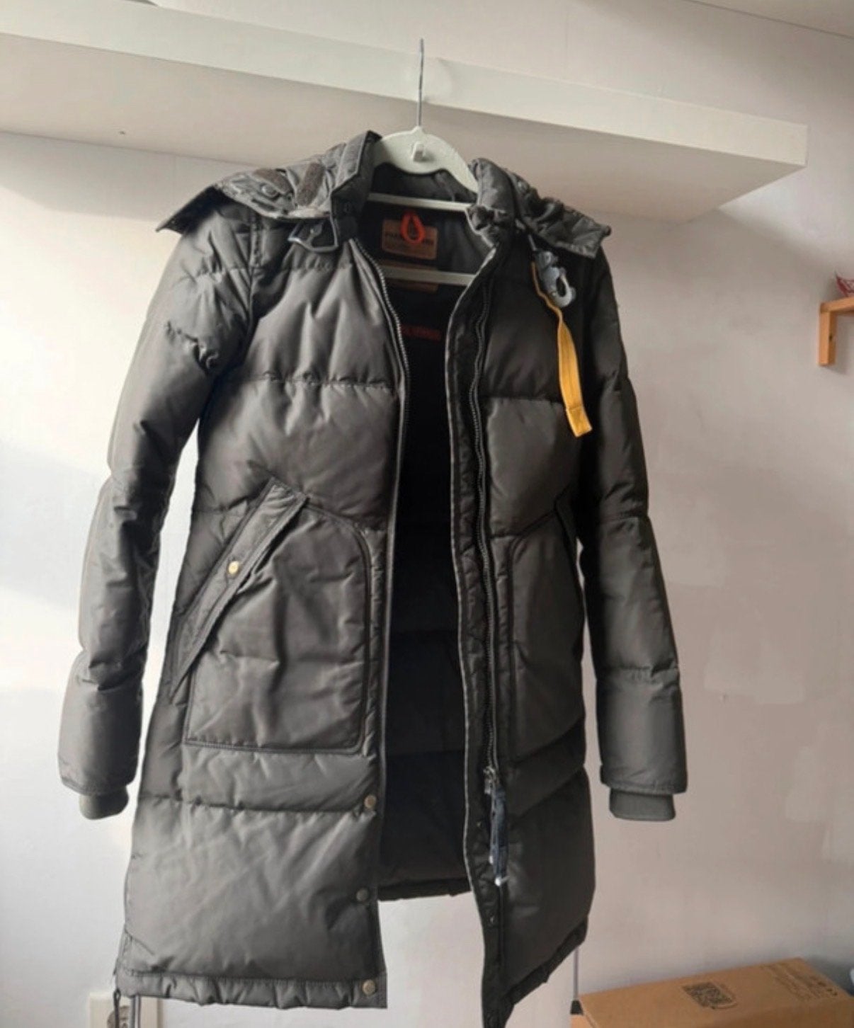 Parajumpers Long Bear jas - Maat XS - nog erg goed, Ophalen of Verzenden, Zo goed als nieuw, Maat 34 (XS) of kleiner, Grijs
