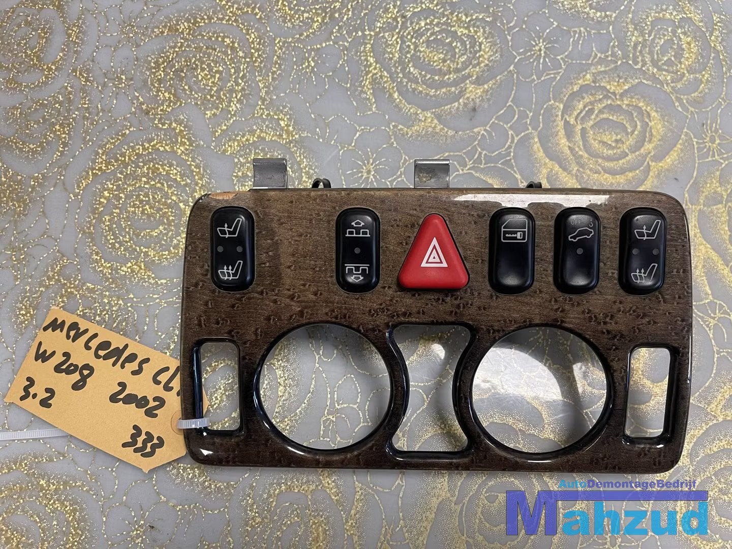 MERCEDES CLK W208 Middenconsole schakelaar hout dashboard de, Gebruikt, Mercedes-Benz AG, Mercedes-Benz, Ophalen of Verzenden