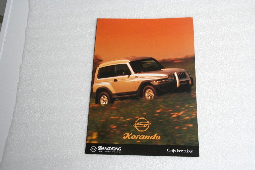 Folder SsangYong Korando (17), Ophalen of Verzenden, Nieuw, Overige merken