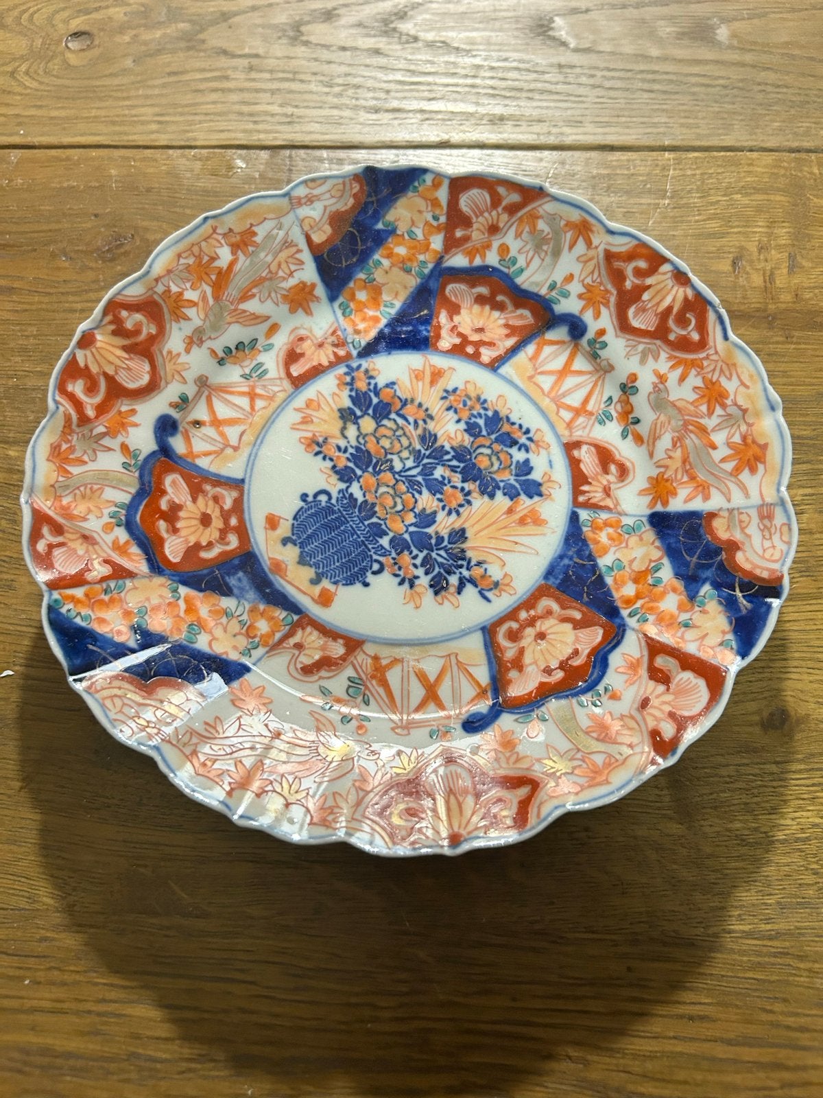 Antiek Japans Imari Bord, handbeschilderd (ca. 1800), Ophalen of Verzenden