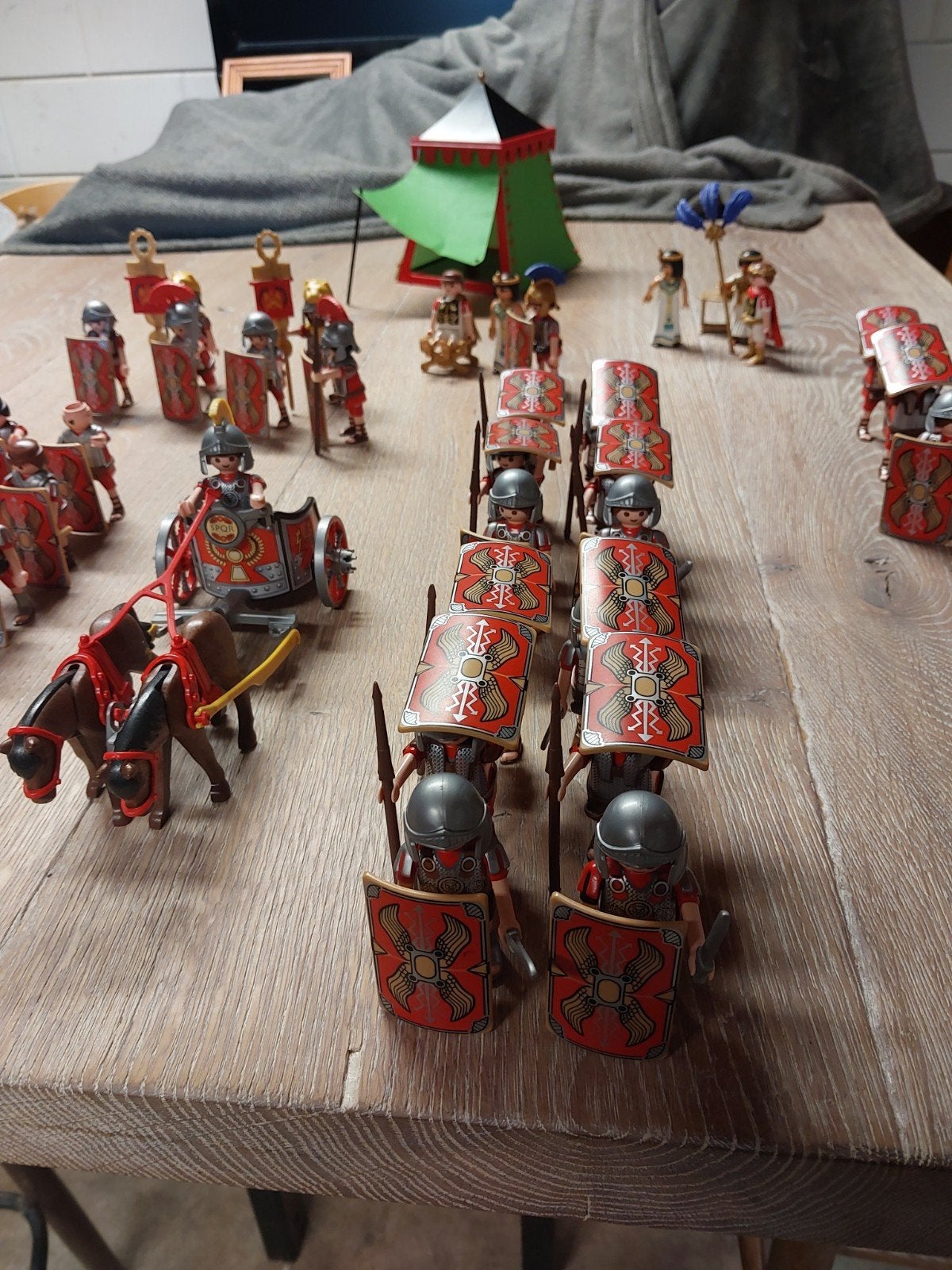 Grote partij Playmobil Romeinen - Leger (5393), Strijdwagen, Kinderen en Baby's, Ophalen of Verzenden