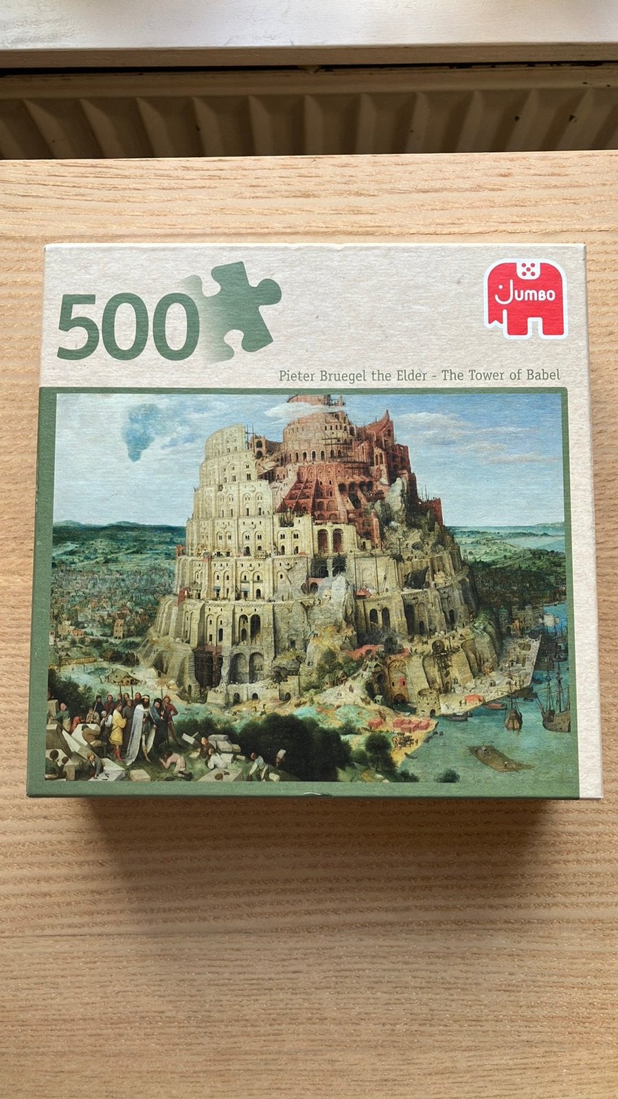 Puzzel Toren van Babel 500 stukjes, Ophalen of Verzenden, 500 t/m 1500 stukjes, Gebruikt, Legpuzzel