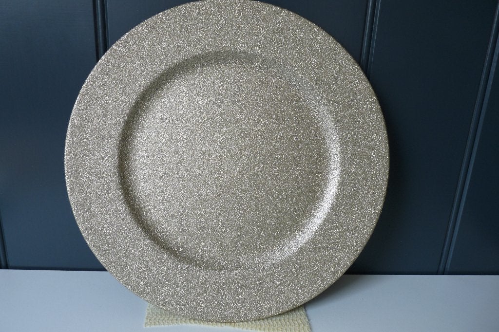 nieuw goudkleurig onderbord 33 cm, Kunststof, Rond, Nieuw, Ophalen of Verzenden