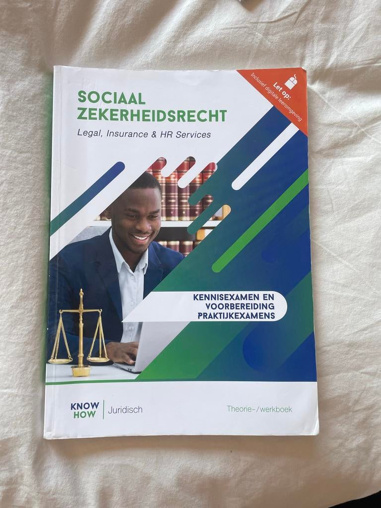 Sociaal Zekerheidsrecht - Theorie-/werkboek, Boeken, Ophalen of Verzenden, Gamma, Zo goed als nieuw, MBO