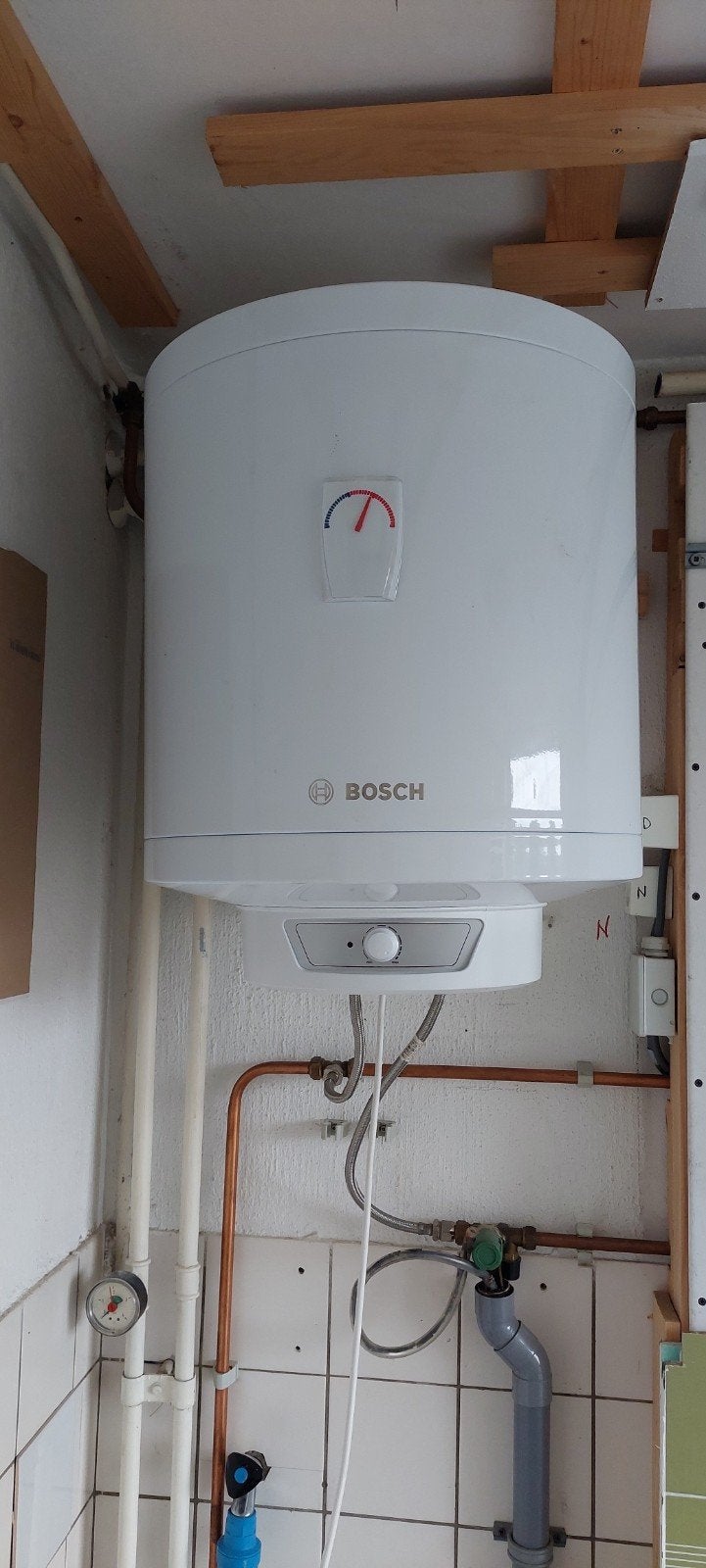 Bosch Tronic 4000 T ES 050 5 1500W Boiler 48L, Ophalen, Overige typen, Minder dan 60 cm, Zo goed als nieuw