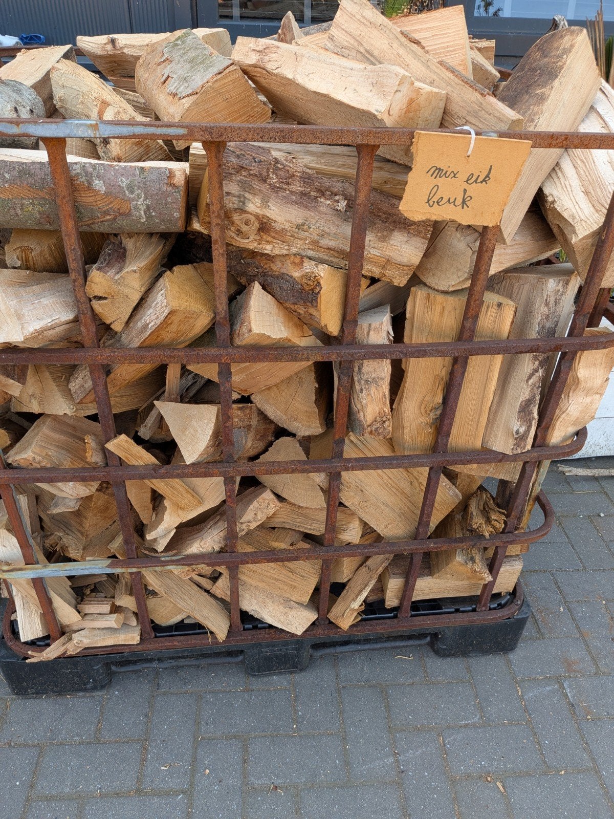 MIX BEUK EIK DROOG €125 PER KUUB MEERDERE KUUBS AANWEZIG, Minder dan 3 m³, Ophalen, Beukenhout, Blokken