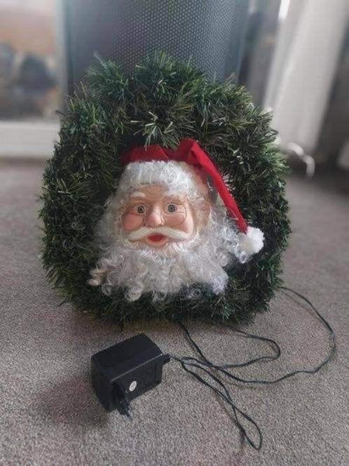 Grote kerstkrans met verlichting, Diversen, Kerst, Ophalen of Verzenden, Gebruikt