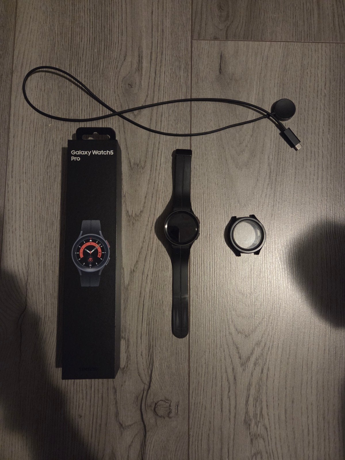 Samsung Galaxy Watch 5 Pro, Gebruikt, Samsung Galaxy Watch 5 Pro, Zwart, Ophalen of Verzenden