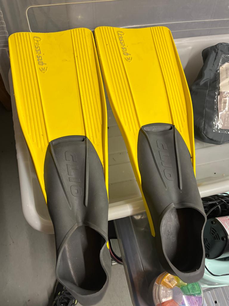 Flippers maat 41-42, Ophalen, Gebruikt, Zwem- of Duikvliezen