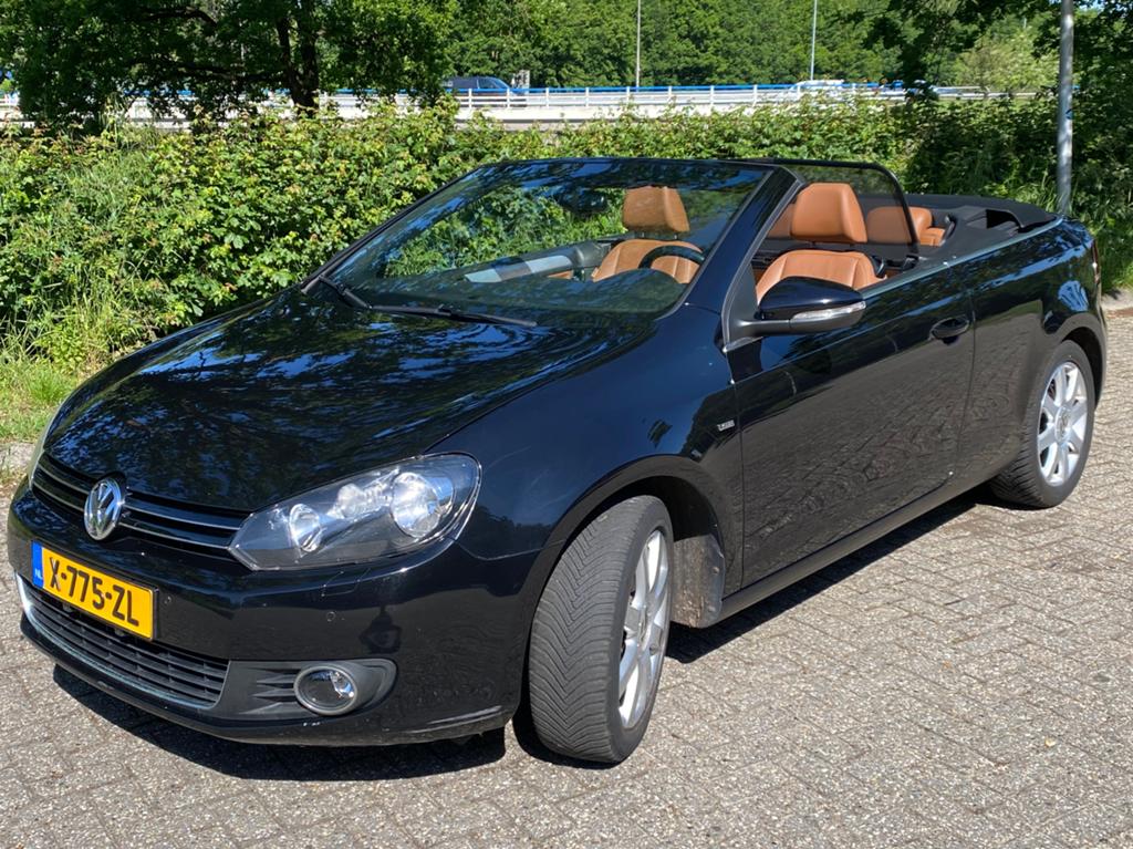 Nette 2014 Golf Cabriolet CUP. Full option! Inr. Mogelijk, Voorwielaandrijving, Beige, 4 cilinders, 4 stoelen