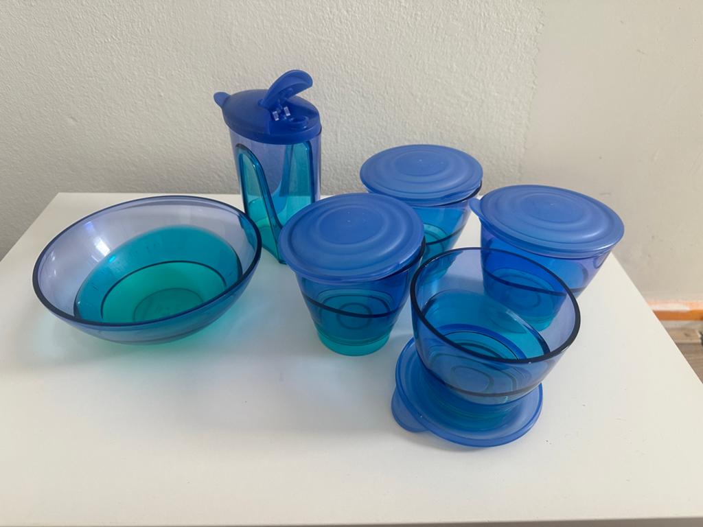 Tupperware eleganzia set, Huis en Inrichting, Keuken | Tupperware, Ophalen of Verzenden, Zo goed als nieuw, Beker of Kan