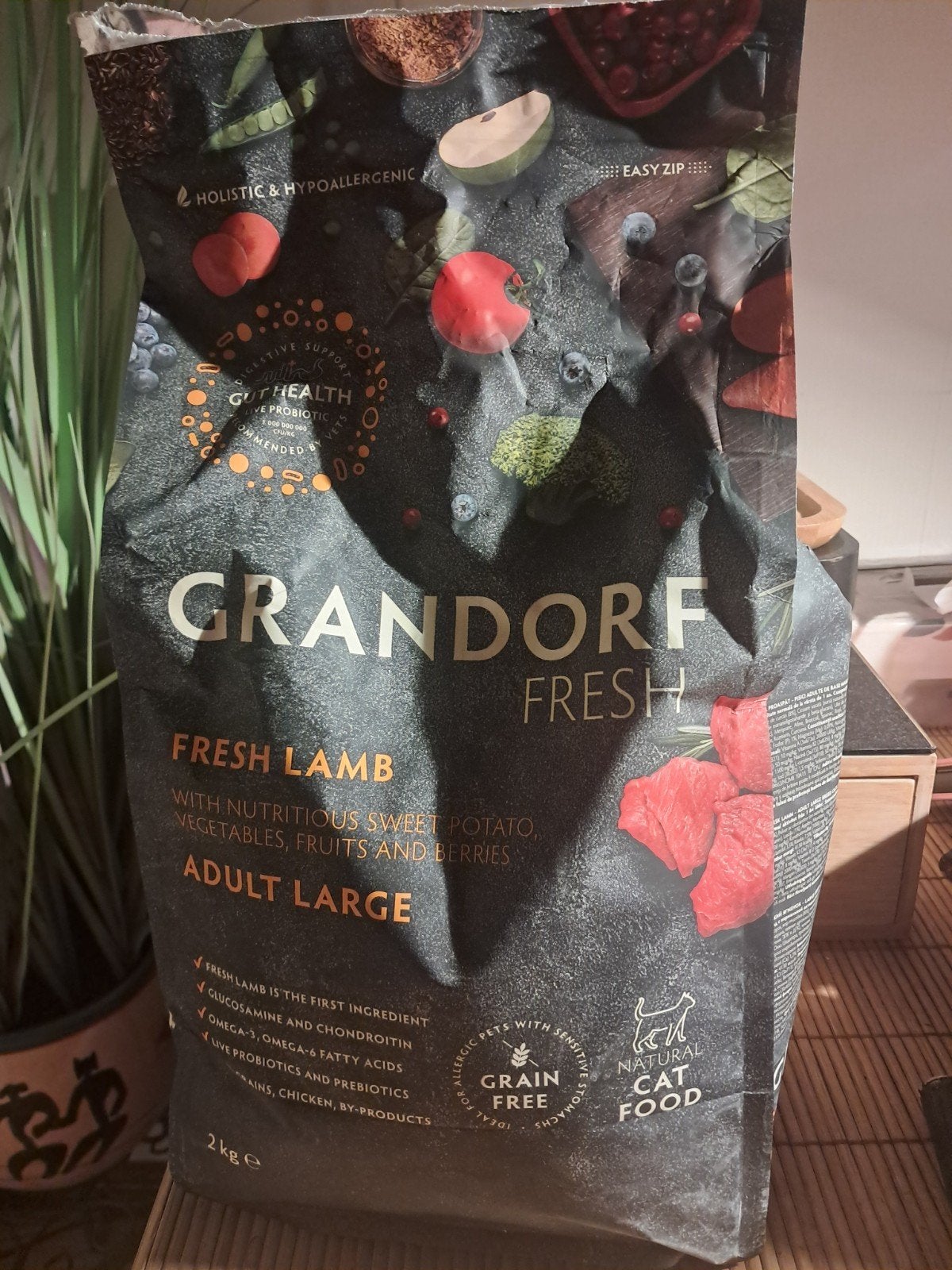 Grandorf Fresh Large Breeds – Lam & Zoete Aardappel Hypoalle, Ophalen of Verzenden, Kat