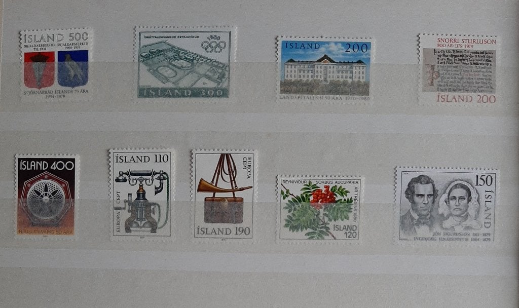 1 Kaart Postzegels IJsland Nr. 5 Postfris, Ophalen, IJsland, Postfris