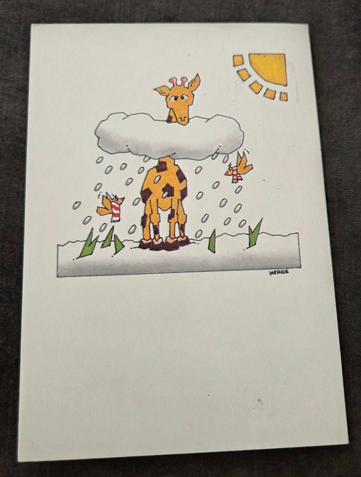 Giraffe in de regen (1990), Verzenden, 1980 tot heden, Gelopen, Kinderen