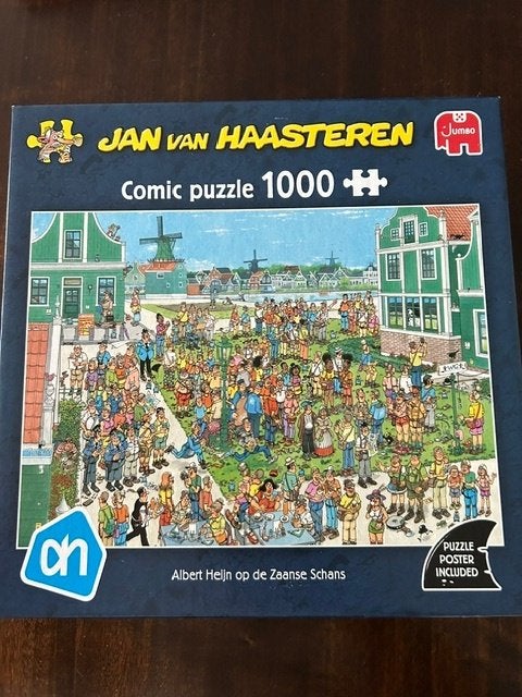 Jan van Haasteren AH op de Zaanse Schans, Hobby en Vrije tijd, Ophalen of Verzenden, 500 t/m 1500 stukjes, Zo goed als nieuw