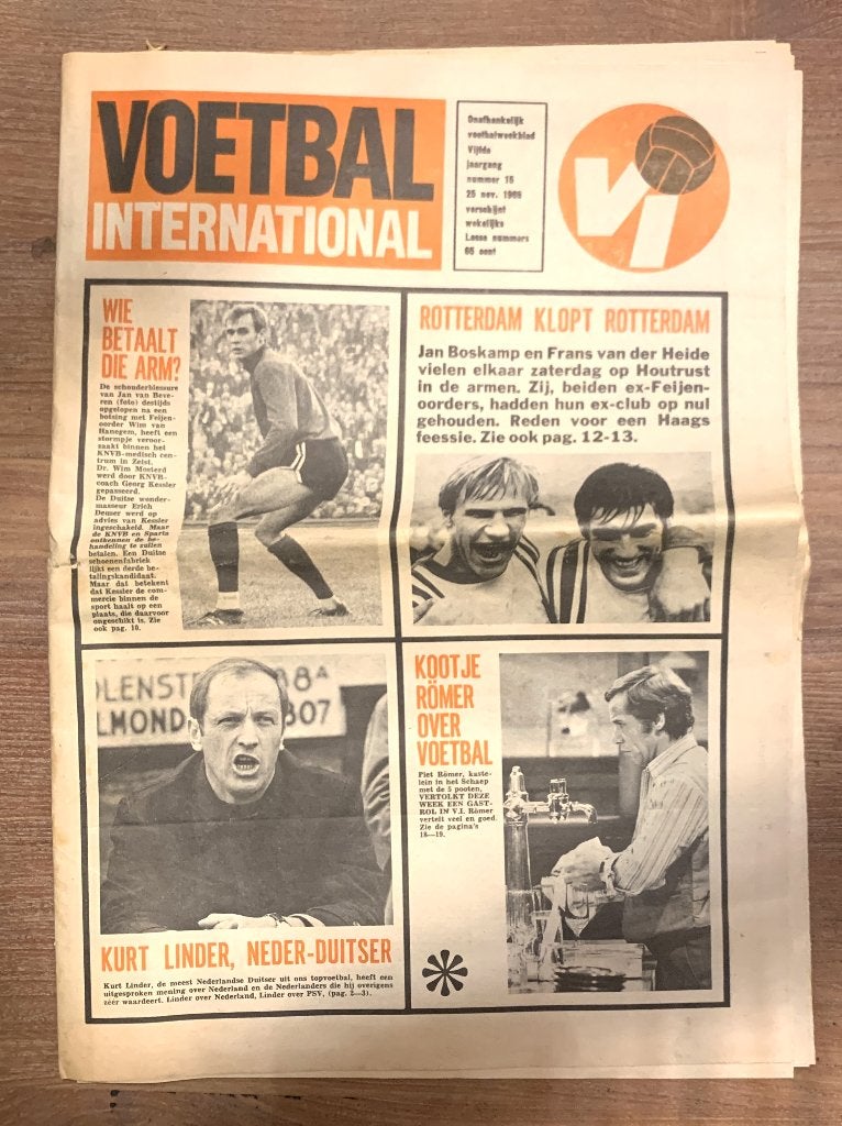 Voetbal International VI Div. tijdschriften uit 1969 / €5,-, Verzamelen, Ophalen of Verzenden, Zo goed als nieuw, F.C. Utrecht