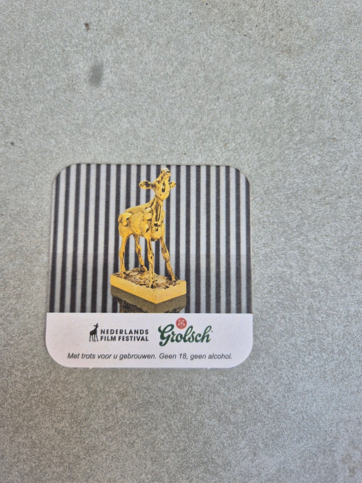 Grolsch (nr5) bierviltje, Ophalen of Verzenden, Viltje(s), Grolsch