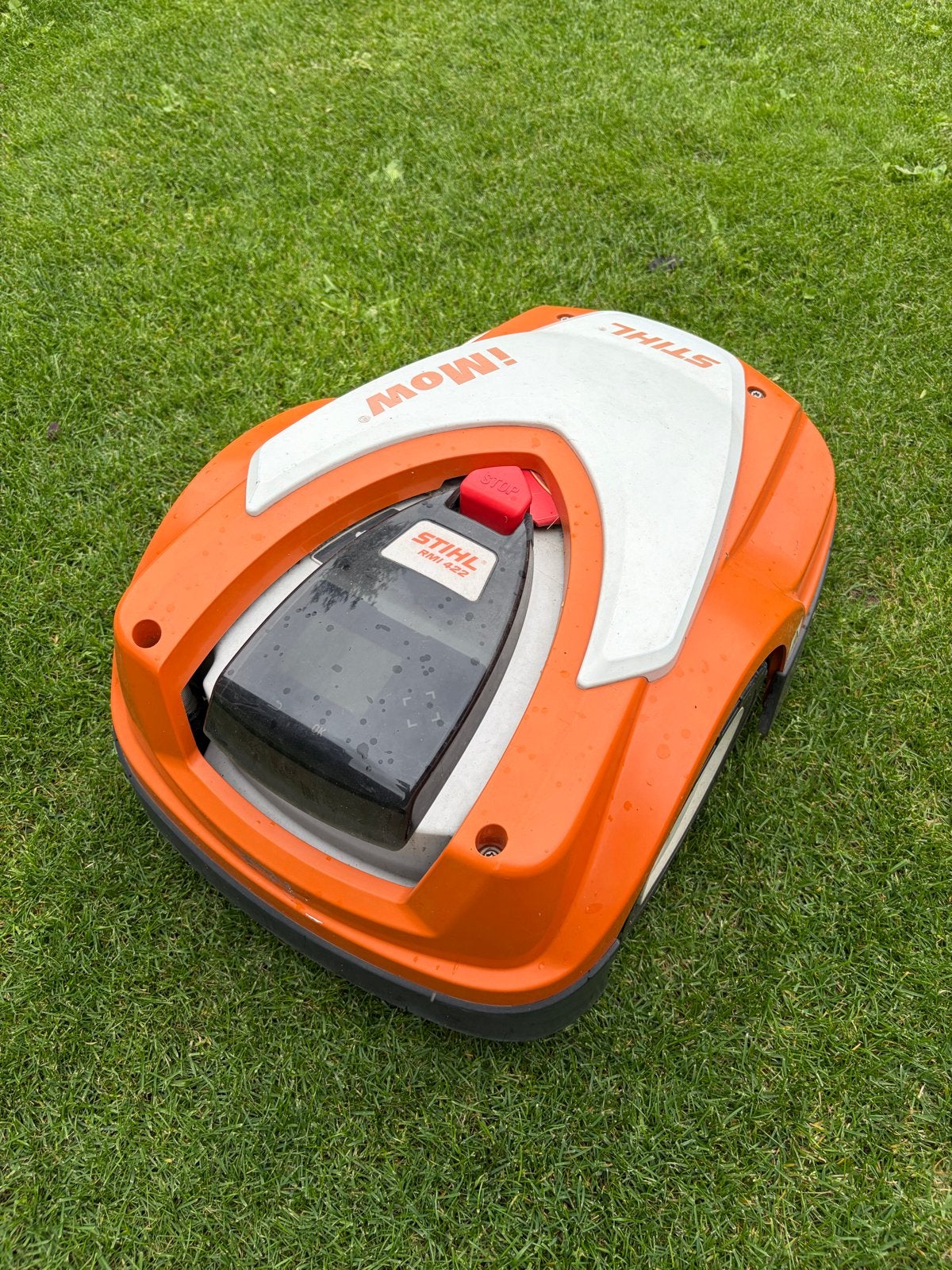 Stihl iMow RMI 422.0 Robotmaaier - Gebruikt, Tuin en Terras, Robotmaaiers, Ophalen of Verzenden, Gebruikt, 20 tot 25 cm