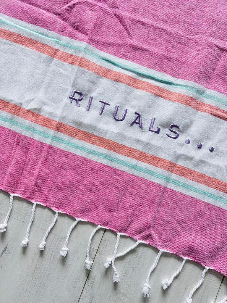 Rituals hammamdoek, roze., Ophalen of Verzenden, Nieuw, Roze, Handdoek