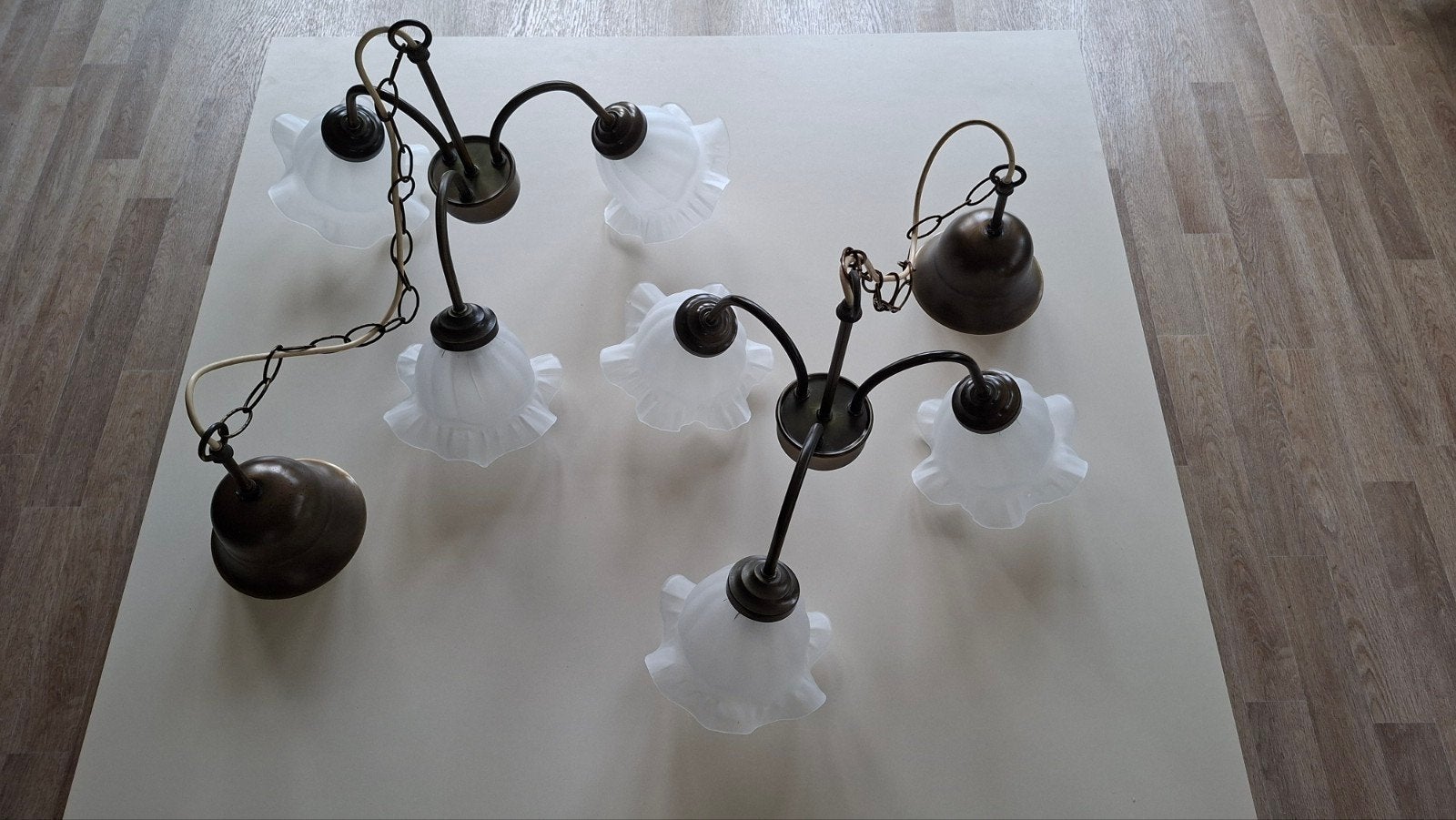 ikea vintage hanglampen, Ophalen of Verzenden, Zo goed als nieuw, Glas