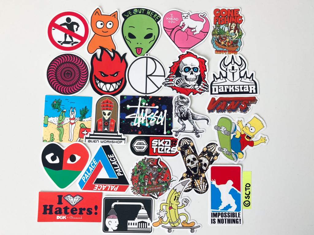 Skate stickers logo Powel Peralta Spitfire Wheels Darkstar, Ophalen of Verzenden, Nieuw, Overige typen, Longboard