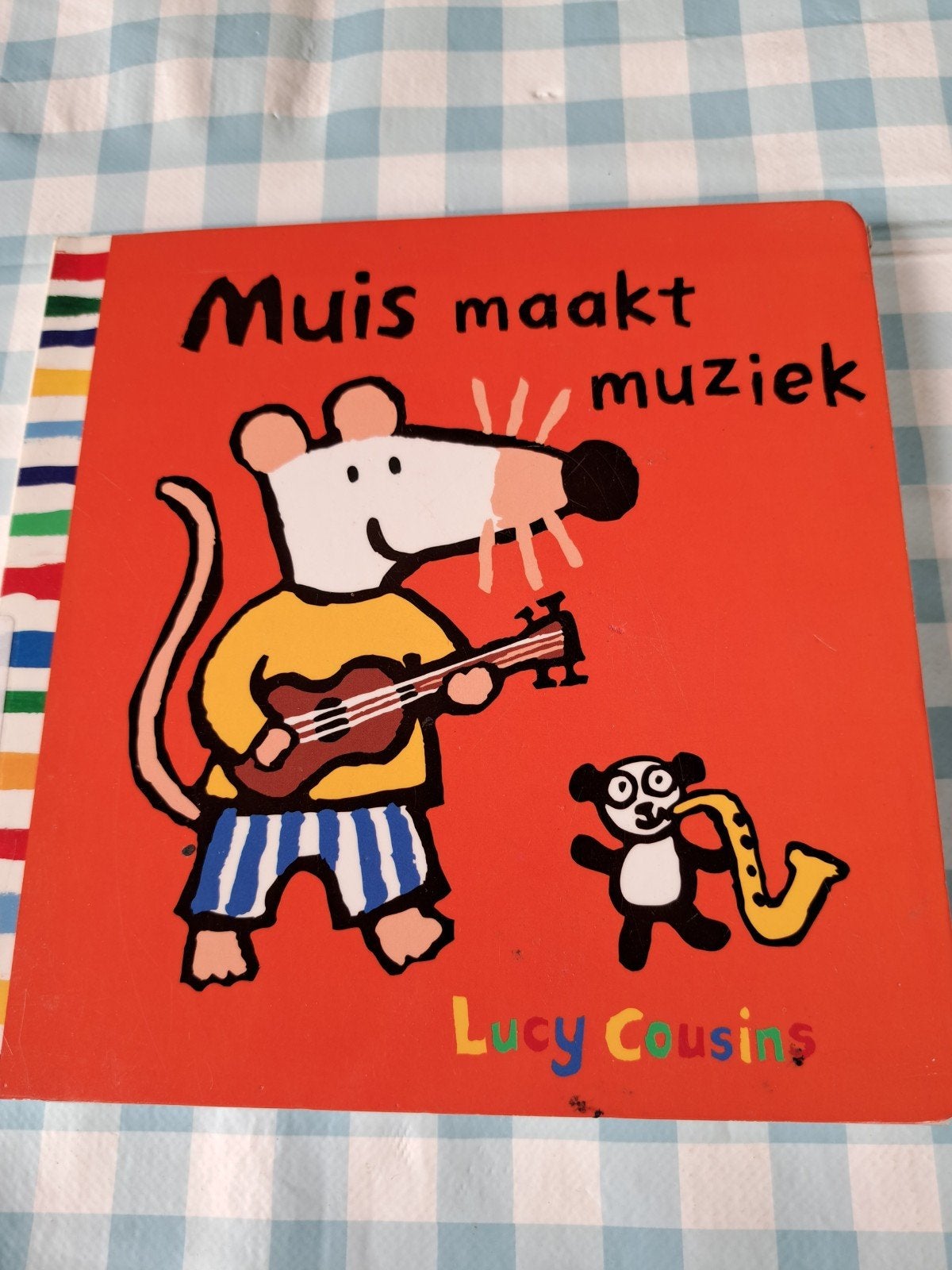 B1: Muis maakt muziek - Lucy Cousins, Ophalen of Verzenden, 0 tot 6 maanden, Uitklap-, Voel- of Ontdekboek, Lucy Cousins