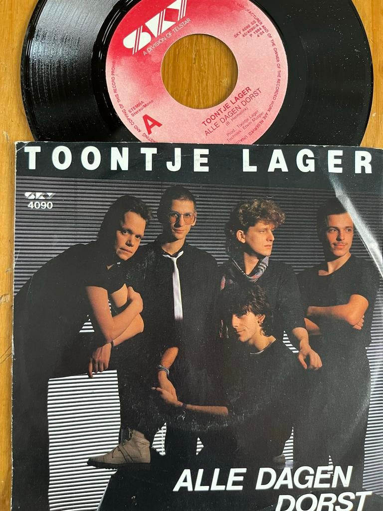 Toontje Lager - Alle Dagen Dorst (7 inch Single), 7 inch, Ophalen of Verzenden, Nederlandstalig, Single