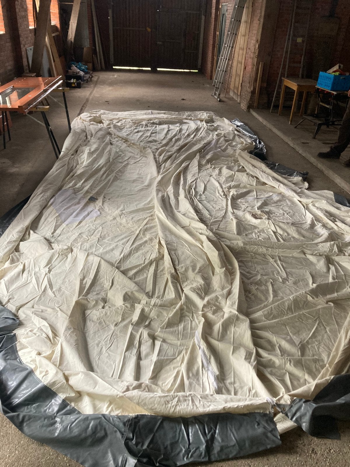 Grote Obelink tent gebruikt voor scouting, Ophalen, Gebruikt