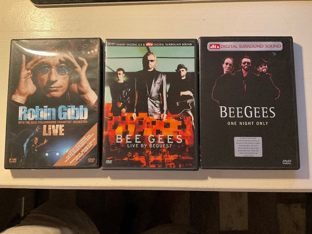 Robin Gibb en Bee Gees Live......Koopje!!!!!!!!!!!!!!!!!!!, Alle leeftijden, Zo goed als nieuw, Concert, Inclusief boekje