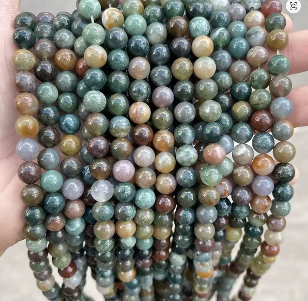 Ketting necklace van India Agat natuursteen groen, Nieuw, Ophalen of Verzenden, Steen of Mineraal, Met edelsteen