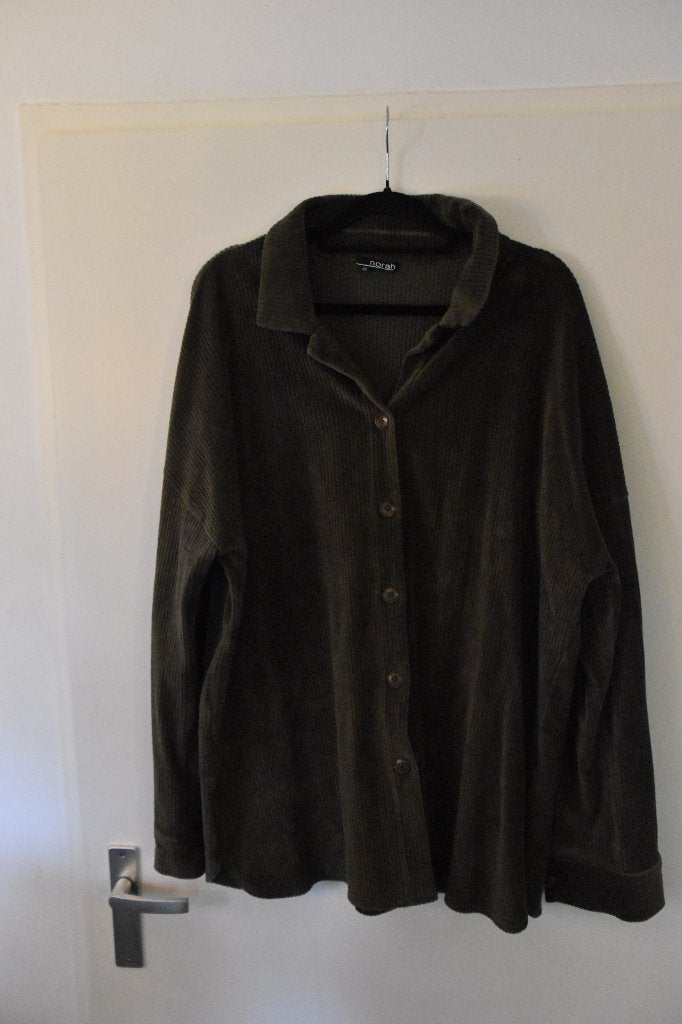 superleuke soepele ribcord fluwelen blouse mt 46 Norah, Maat 46/48 (XL) of groter, Ophalen of Verzenden, Zo goed als nieuw, Norah