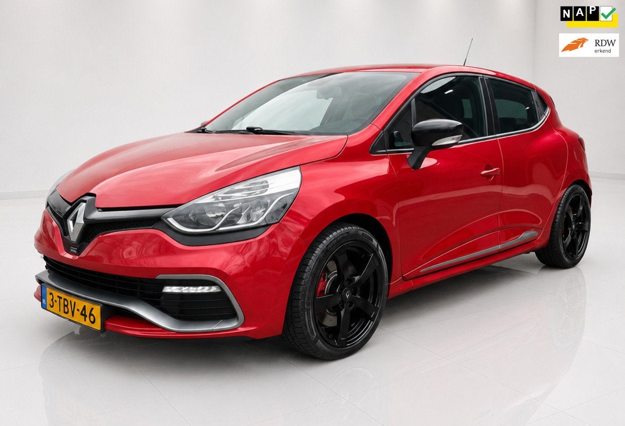 Renault Clio 1.6 R.S. Leder Stoelverwarming 200PK, Euro 5, 1618 cc, Gebruikt, Zwart