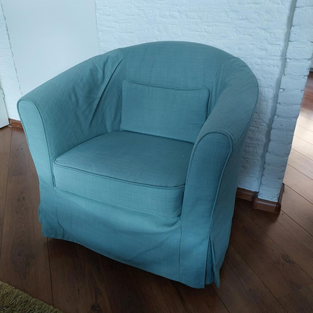Ikea tullsta fauteuil, lichtgroen, in goede staat, Huis en Inrichting, Ophalen, Eenpersoons, Minder dan 150 cm