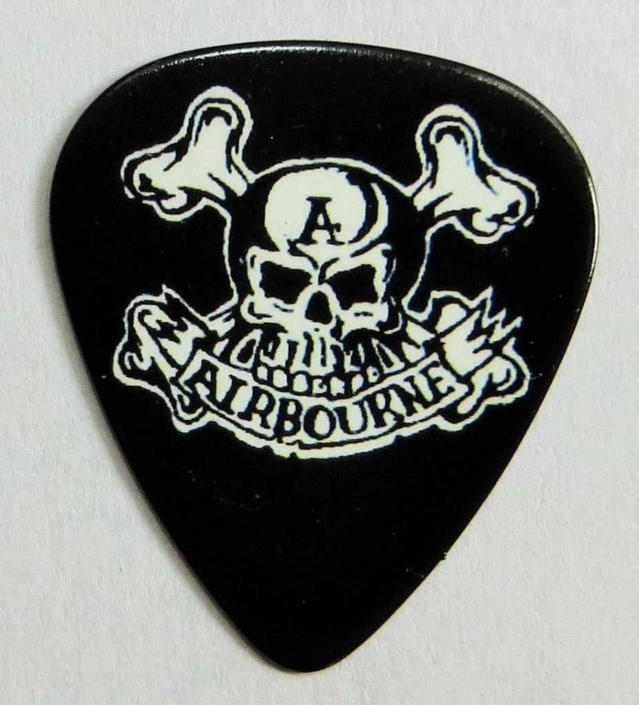 Gitaar plectrum van Airbourne @ Graspop Metal Meeting 2023, Ophalen of Verzenden, Gebruikt, Instrument of Toebehoren, Gesigneerd