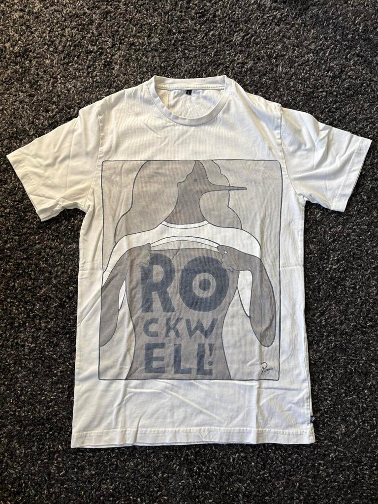 Parra Rockwell vintage t-shirt, Ophalen of Verzenden, Gedragen, Maat 46 (S) of kleiner, Wit