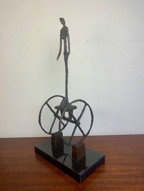Bronzen Beeld Chariot Alberto Giacometti Gesigneerd Nummer, Ophalen of Verzenden, Brons, 20 - 50 cm, Beeld
