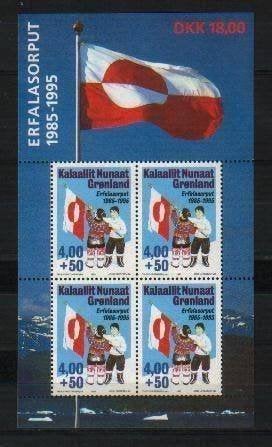 Groenland. Blok 9, postfrisl, Postzegels en Munten, Ophalen of Verzenden, Denemarken, Postfris
