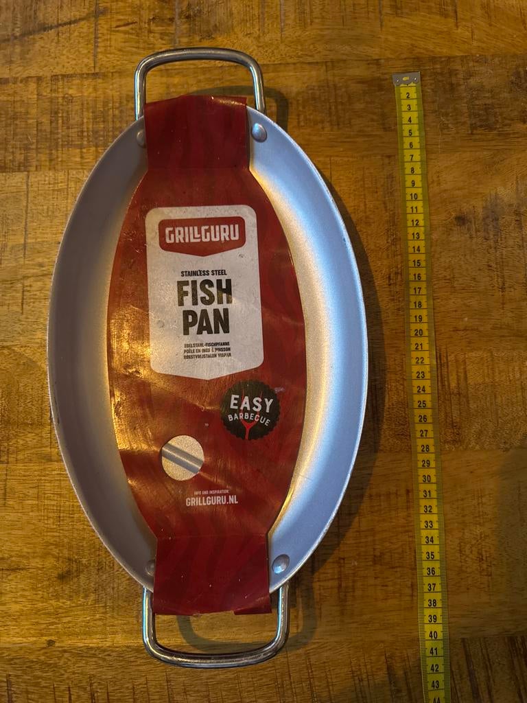 Grill Guru RVS Vispan bbq, Ophalen of Verzenden, Nieuw