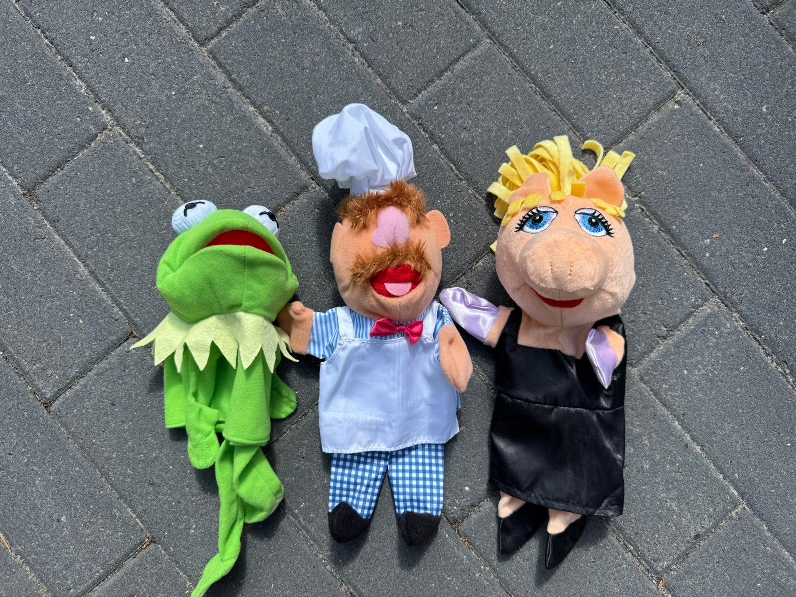 Set van 3 Originele Muppets Handpoppen, Ophalen of Verzenden, Zo goed als nieuw, Overige typen