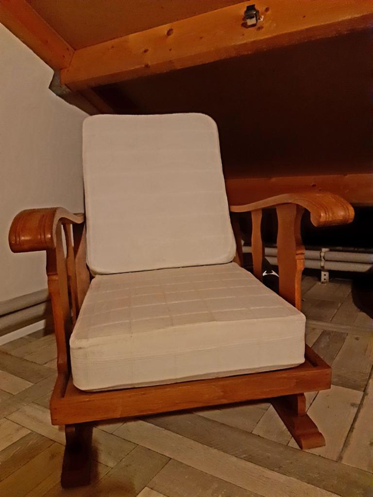 Vintage eikenfauteuil., Ophalen, Gebruikt, 75 tot 100 cm, 50 tot 75 cm