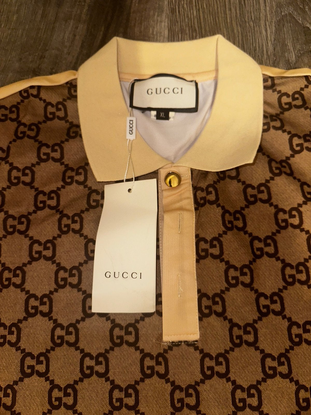 Gucci t-shirt, Ophalen, Nieuw, Maat 56/58 (XL), Beige
