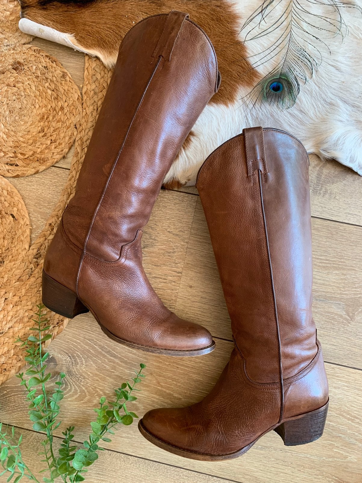 Dr Adams hoge cowboylaarzen 39 40 western boots laarzen, Kleding | Dames, Schoenen, Hoge laarzen, -, Ophalen of Verzenden, Zo goed als nieuw