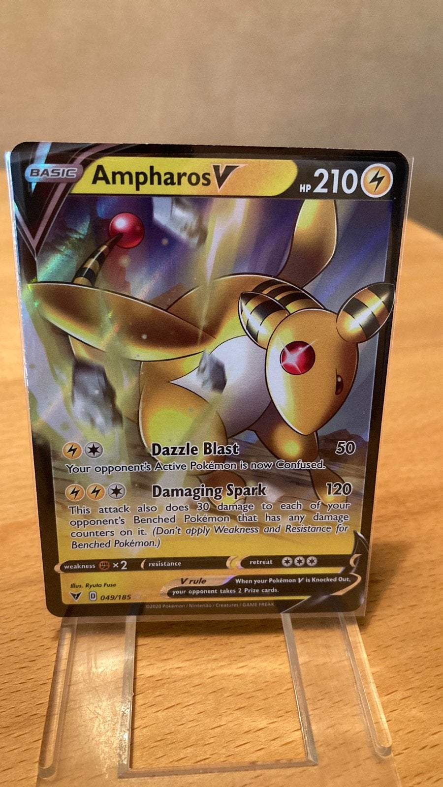 Pokemon Ampharos V 49/185 Vivid Voltage 3,00 euro, Ophalen of Verzenden, Zo goed als nieuw