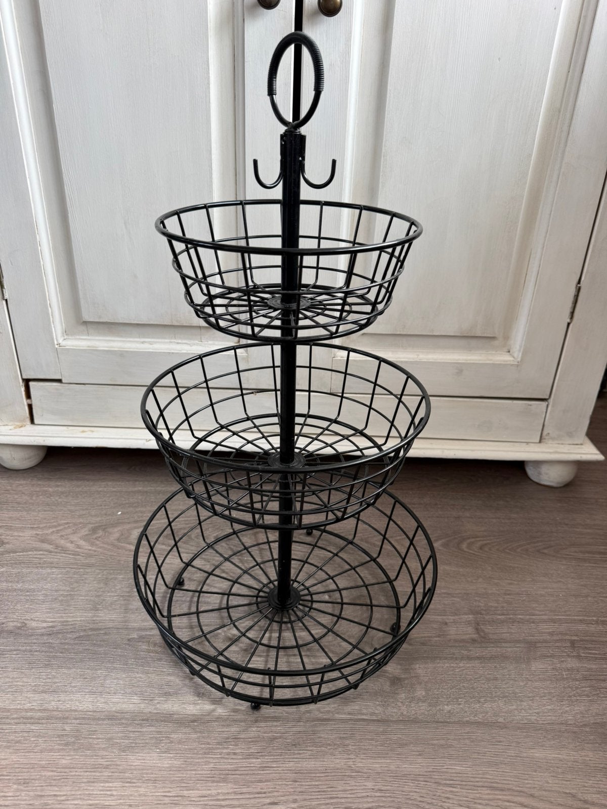 Fruit /groente schaal 3 lagen, Huis en Inrichting, Woonaccessoires | Schalen en Manden, Ophalen, Overige materialen, Mand, Rond