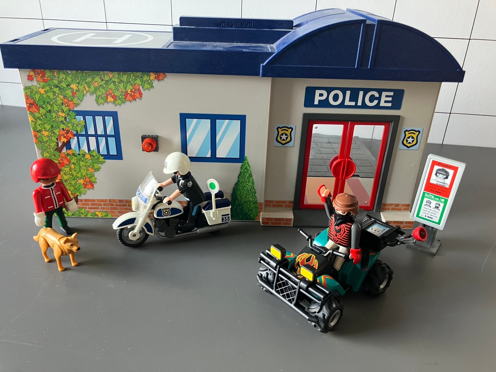 Playmobil politiebureau koffer, Ophalen of Verzenden, Zo goed als nieuw